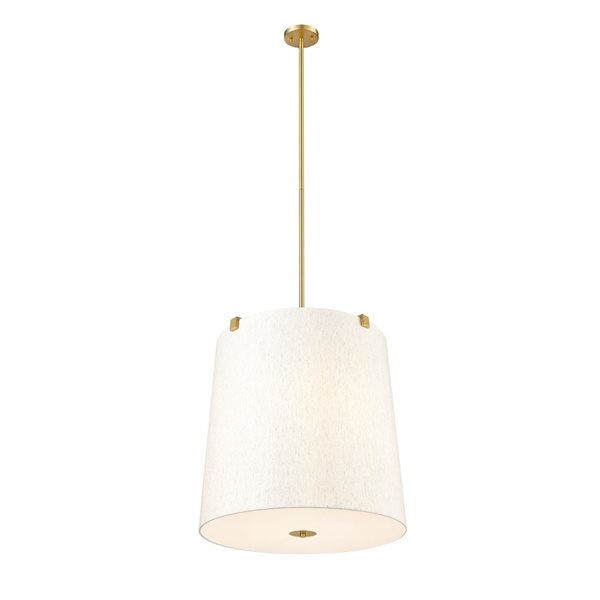 Z-Lite Weston Modern Gold 6-Light Drum Shape Pendant Light