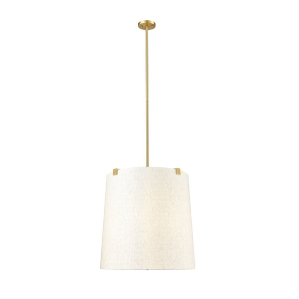 Z-Lite Weston Modern Gold 6-Light Drum Shape Pendant Light