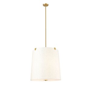 Z-Lite Weston Modern Gold 6-Light Drum Shape Pendant Light