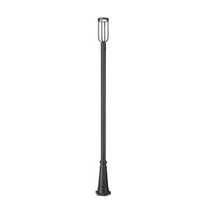 Z-Lite Leland 112.5-in H Sand Black 1-Light Outdoor Post Mounted Fixture