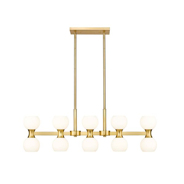 Z-Lite Artemis Modern Gold 10-Light Linear Chandelier