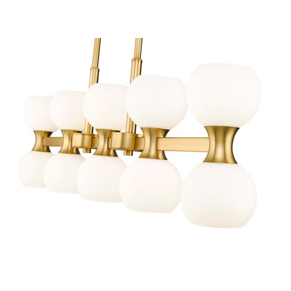 Z-Lite Artemis Modern Gold 10-Light Linear Chandelier