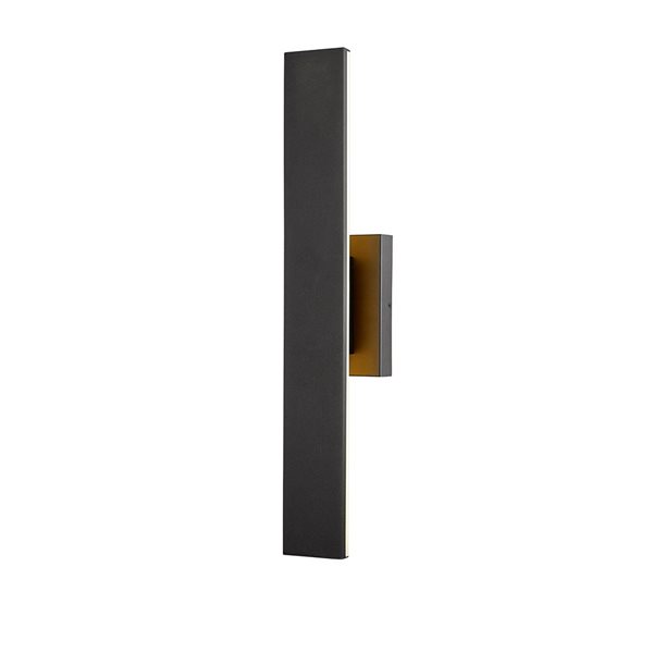 Z-Lite Stylet 4.75-in 12W Sand Black 2-Light Outdoor Wall-Light