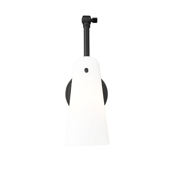 Z-Lite Julia 5.25-in Matte Black 1-Light Wall Sconce