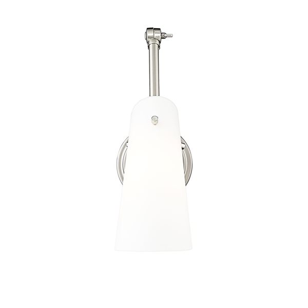 Z-Lite Julia 5.25-in Brushed Nickel 1-Light Wall Sconce