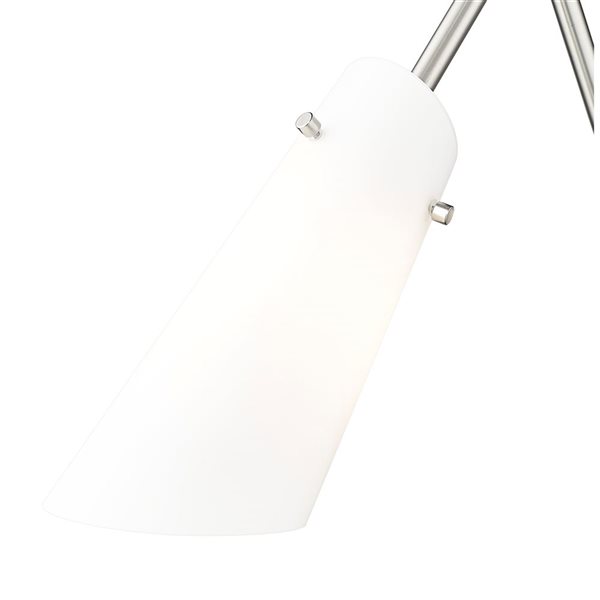 Z-Lite Julia 5.25-in Brushed Nickel 1-Light Wall Sconce