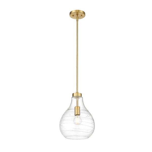 Z-Lite Bon Air Modern Gold 1-Light Bell Shape Pendant Light