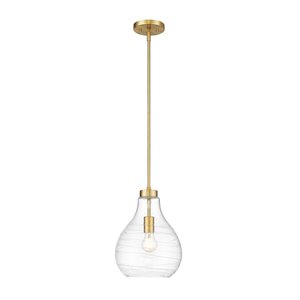 Z-Lite Bon Air Modern Gold 1-Light Bell Shape Pendant Light