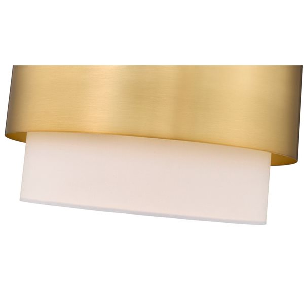 Z-Lite Counterpoint Modern Gold 1-Light Drum Shape Pendant Light