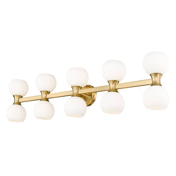 Z-Lite Artemis 45-in Modern Gold 10-Light Vanity Light