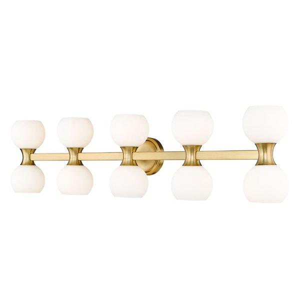 Z-Lite Artemis 45-in Modern Gold 10-Light Vanity Light