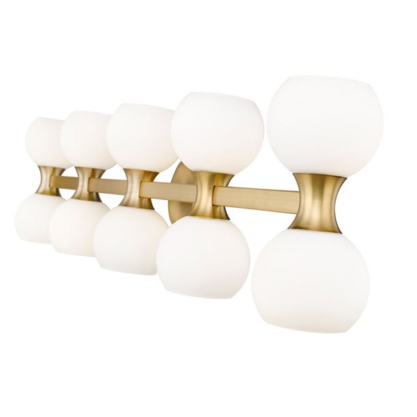 Z-Lite Artemis 45-in Modern Gold 10-Light Vanity Light