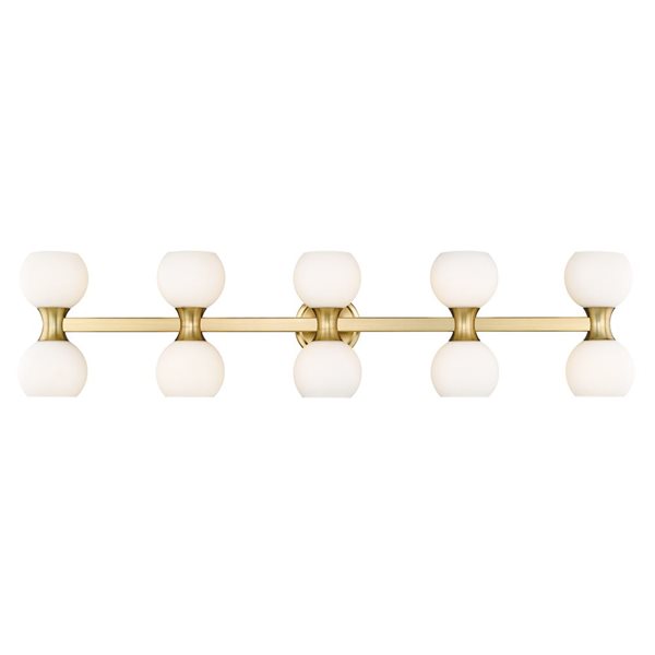 Z-Lite Artemis 45-in Modern Gold 10-Light Vanity Light