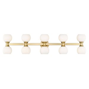 Z-Lite Artemis 45-in Modern Gold 10-Light Vanity Light