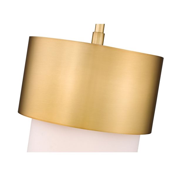 Z-Lite Counterpoint Modern Gold 1-Light Drum Shape Pendant Light