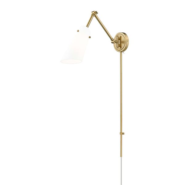 Z-Lite Julia 5.25-in Modern Gold 1-Light Wall Sconce