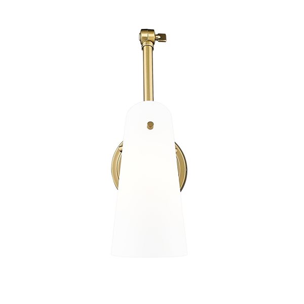 Z-Lite Julia 5.25-in Modern Gold 1-Light Wall Sconce