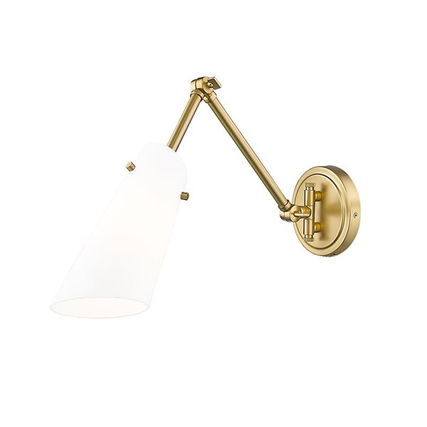 Z-Lite Julia 5.25-in Modern Gold 1-Light Wall Sconce