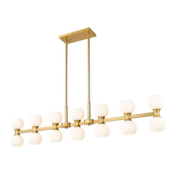 Z-Lite Artemis Modern Gold 14-Light Linear Chandelier