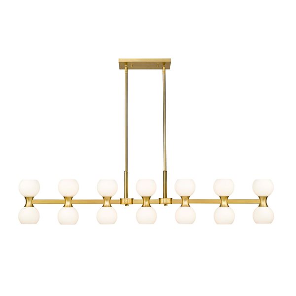 Z-Lite Artemis Modern Gold 14-Light Linear Chandelier