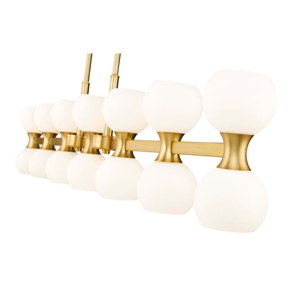 Z-Lite Artemis Modern Gold 14-Light Linear Chandelier