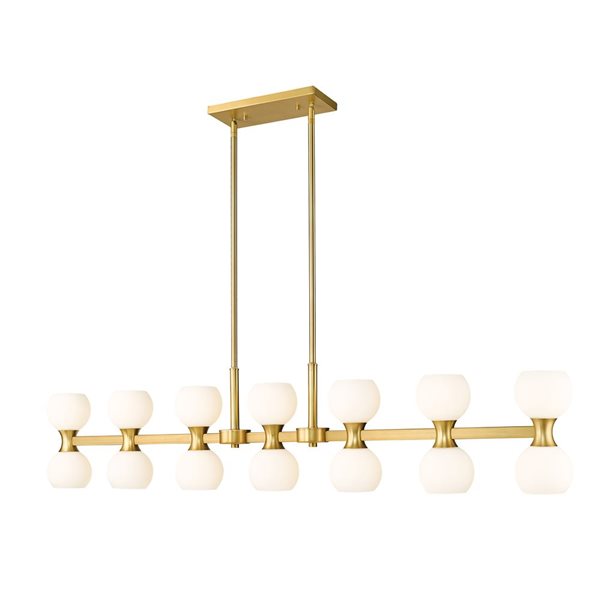 Z-Lite Artemis Modern Gold 14-Light Linear Chandelier