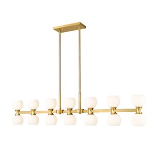 Z-Lite Artemis Modern Gold 14-Light Linear Chandelier