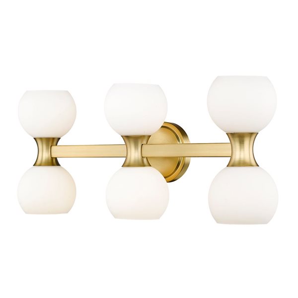 Z-Lite Artemis 25-in Modern Gold 6-Light Vanity Light