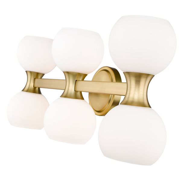 Z-Lite Artemis 25-in Modern Gold 6-Light Vanity Light