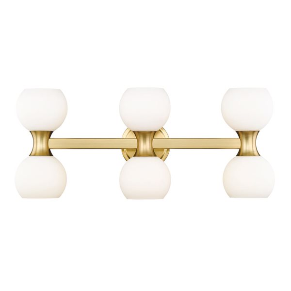 Z-Lite Artemis 25-in Modern Gold 6-Light Vanity Light