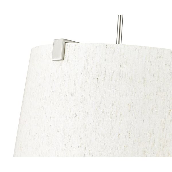 Z-Lite Weston Brushed Nickel 6-Light Drum Shape Pendant Light