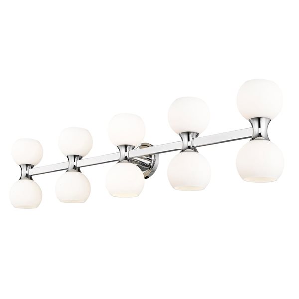 Z-Lite Artemis 45-in Chrome 10-Light Vanity Light