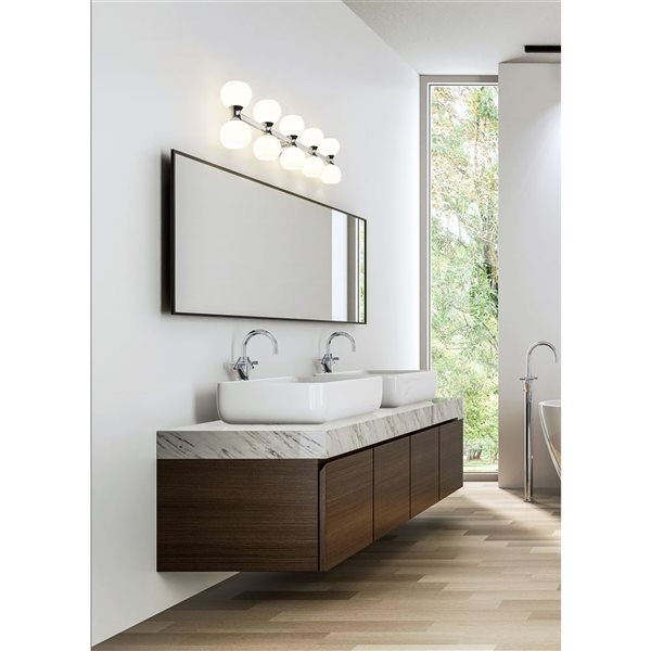 Z-Lite Artemis 45-in Chrome 10-Light Vanity Light