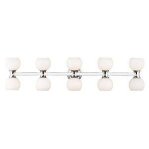 Z-Lite Artemis 45-in Chrome 10-Light Vanity Light