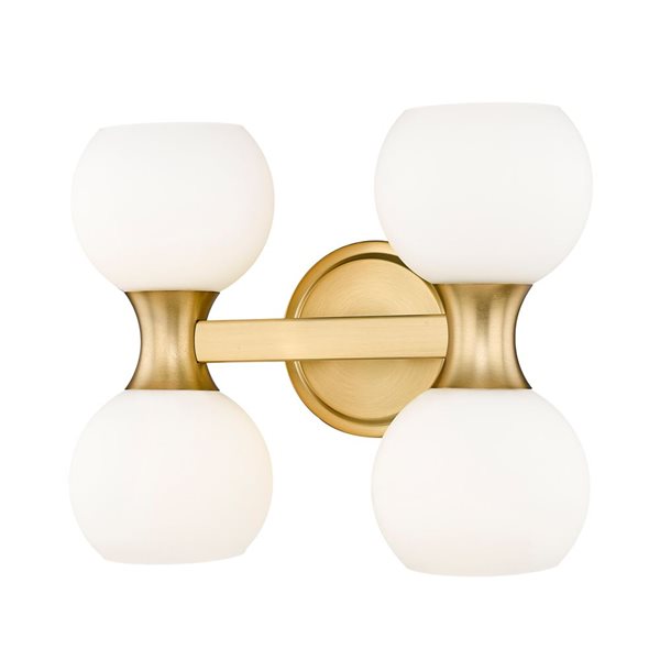 Z-Lite Artemis 13-in Modern Gold 4-Light Vanity Light