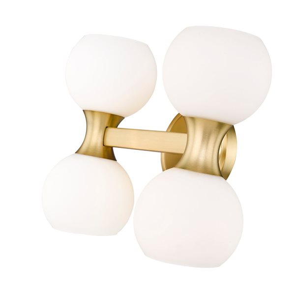 Z-Lite Artemis 13-in Modern Gold 4-Light Vanity Light