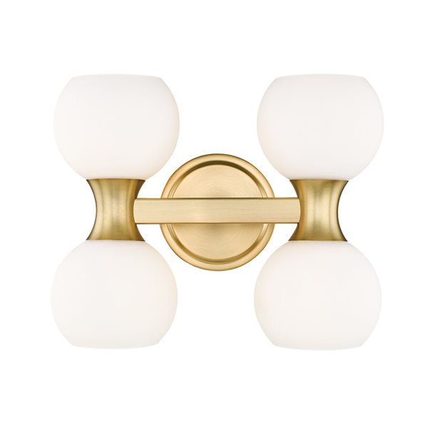 Z-Lite Artemis 13-in Modern Gold 4-Light Vanity Light