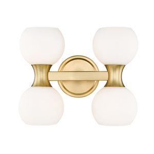 Z-Lite Artemis 13-in Modern Gold 4-Light Vanity Light