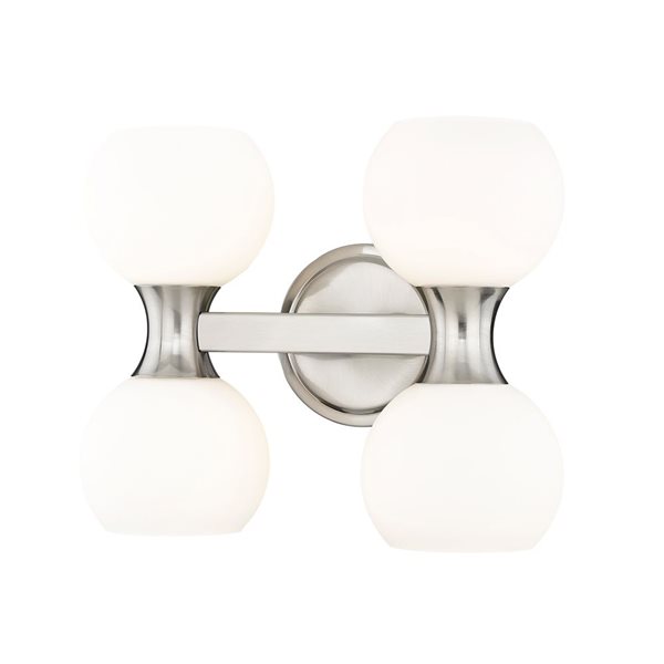 Z-Lite Artemis 13-in Brushed Nickel 4-Light Vanity Light