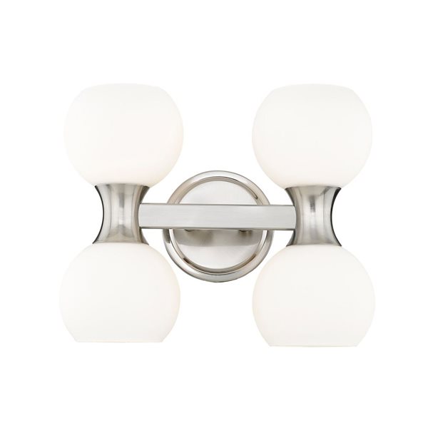 Z-Lite Artemis 13-in Brushed Nickel 4-Light Vanity Light