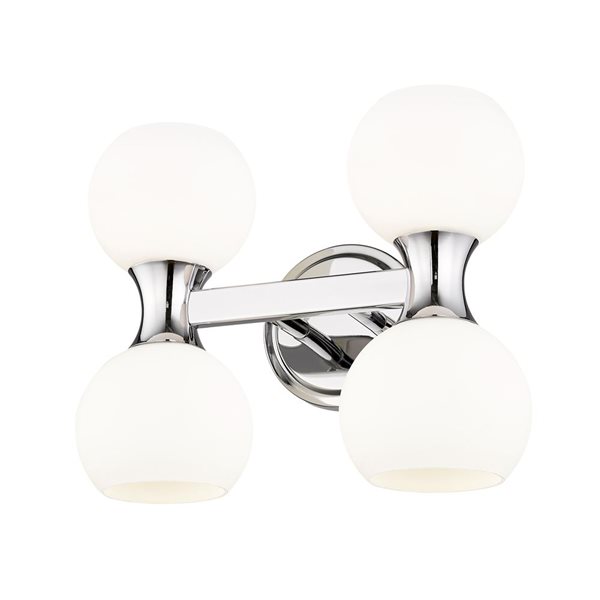 Z-Lite Artemis 13-in Chrome 4-Light Vanity Light