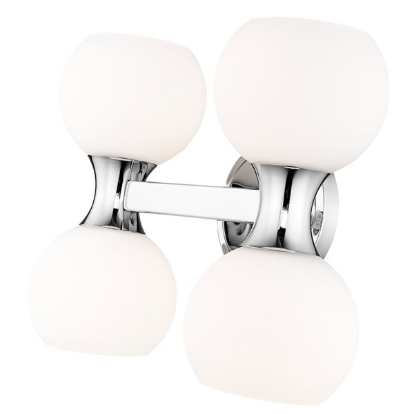 Z-Lite Artemis 13-in Chrome 4-Light Vanity Light