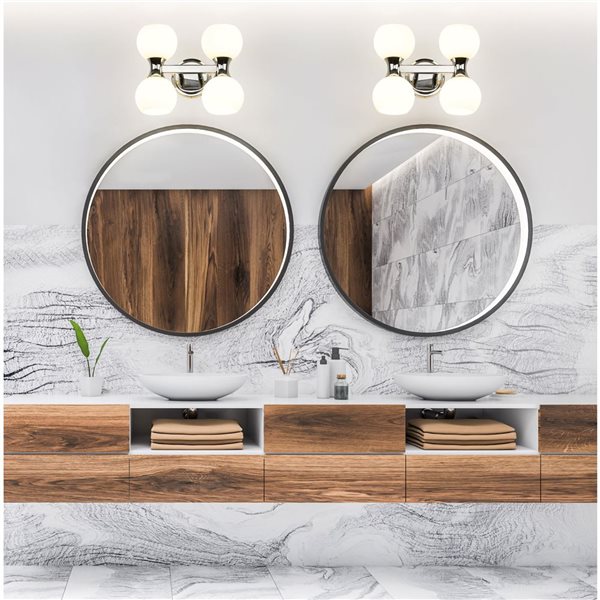 Z-Lite Artemis 13-in Chrome 4-Light Vanity Light