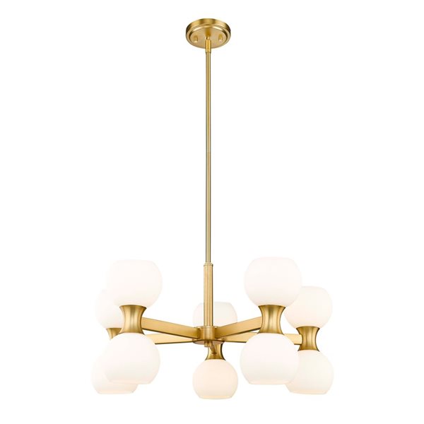 Z-Lite Artemis Modern Gold 10-Light Globe Chandelier