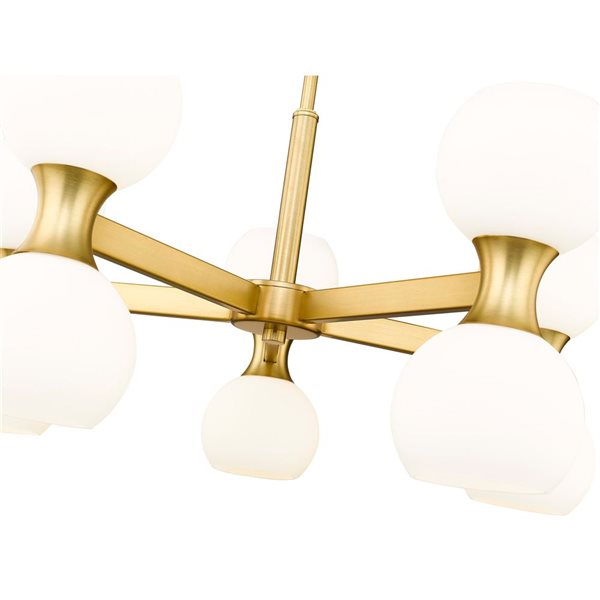 Z-Lite Artemis Modern Gold 10-Light Globe Chandelier