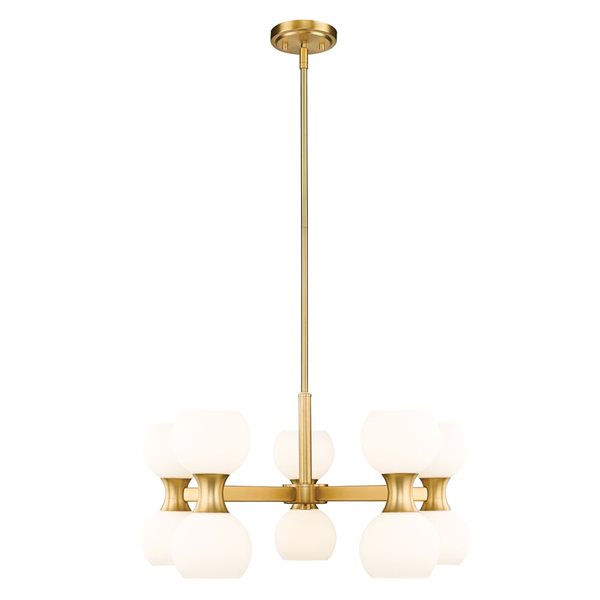 Z-Lite Artemis Modern Gold 10-Light Globe Chandelier