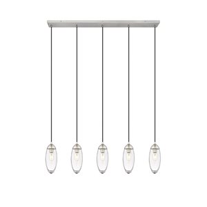 Z-Lite Arden Brushed Nickel 5-Light Linear Chandelier