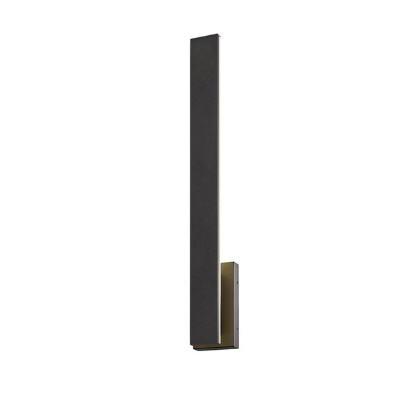 Z-Lite Stylet 4.75-in 18W Sand Black 2-Light Outdoor Wall-Light