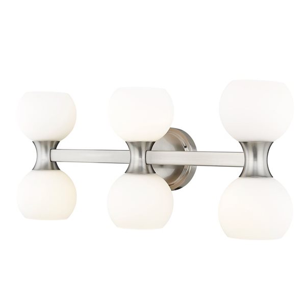 Z-Lite Artemis 25-in  Brushed Nickel 6-Light Vanity Light