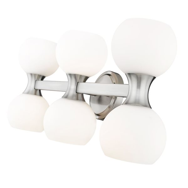 Z-Lite Artemis 25-in  Brushed Nickel 6-Light Vanity Light